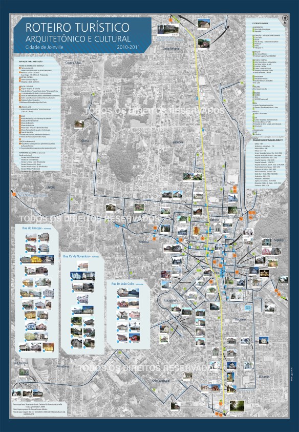 Mapa Joinville Begin the urban journey | Joinville turismo cultural